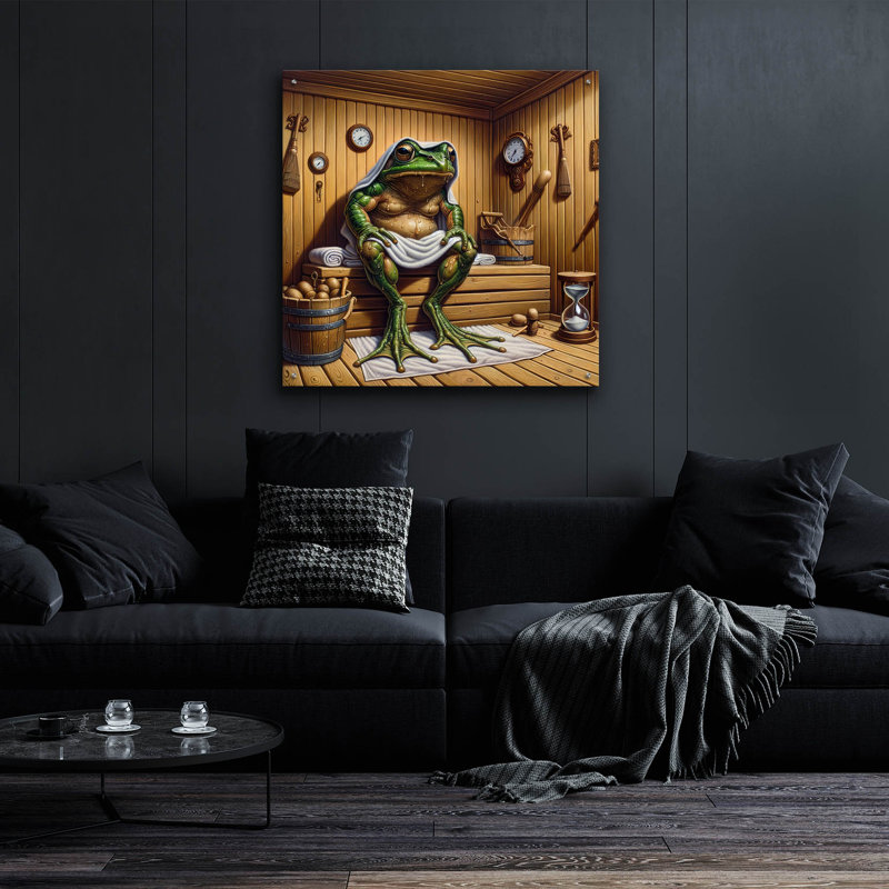 «Hot Sauna» par Rich Monet, art mural en verre acrylique, H 36 po x l 36 po x P 0,2 po