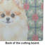 Planche à découper en verre Pomeranian PoinsettIas