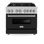 Cuisinière à carburant double Legacy avec plaque de cuisson à 6 brûleurs et four électrique avec porte de 36 po ZLINE