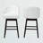 Upholstered Counter Stool with Solid Wood Frame-20238976