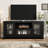 Farmhouse TV Stand for 55/65 Inch TV, Wood Entertainment Center with Acrylic Door Storage Cabinet, Adjustable Shelves, Sturdy TV Console Table for Living Room Bedroom-330634883