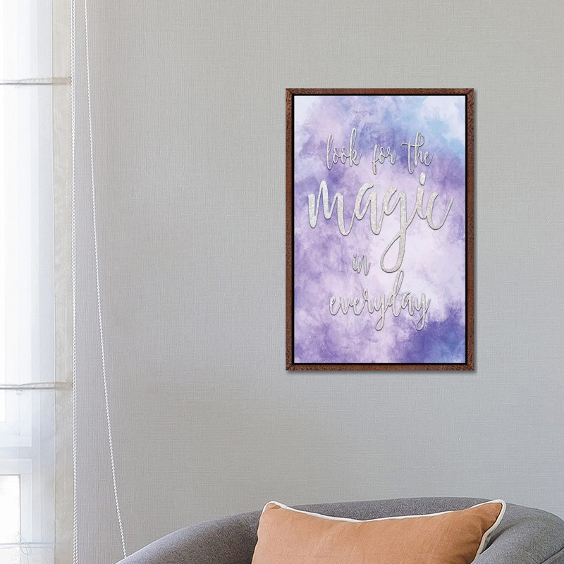 Look For The Magic by Kimberly Allen - Print on Canvas, Classic Brown Wood Framed, 66.04cm H x 45.72cm W x 3.81cm D