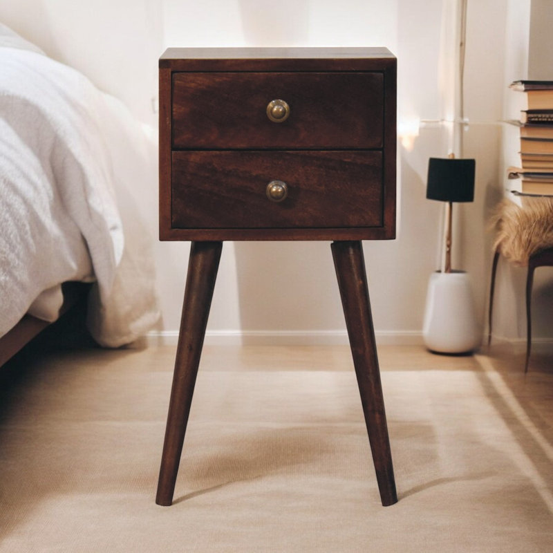30cm W Solid Wood Bedside Table