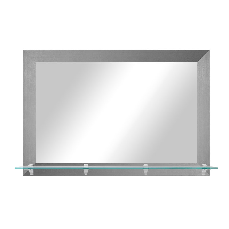 Trinningham Mirror, 32.5" x 60", Silver