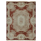 Handmade Silk and Wool Area Rug