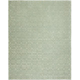 Wool Geometric Area Rug in Gray