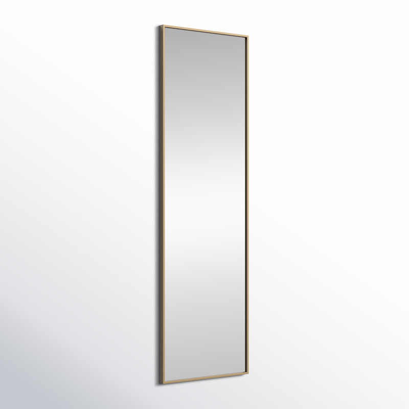 Miroir mural Sabine, 60 po x 18 po, Laiton