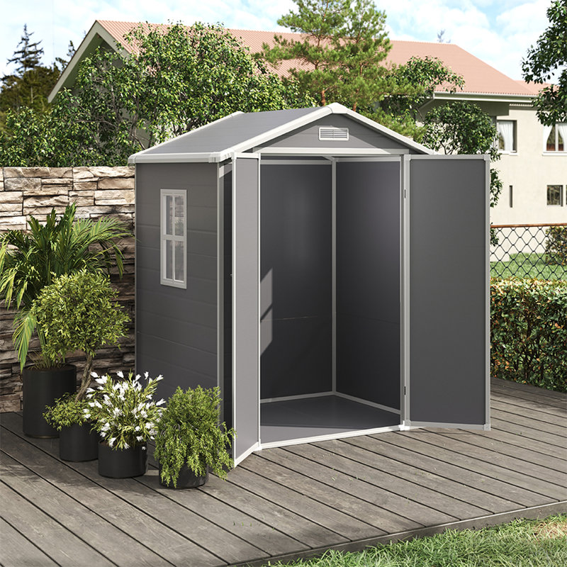 Plastic Outdoor Garden Storage Shed, 18.08 sq.ft.