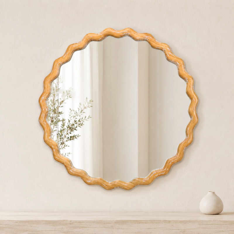 Miroir mural rond 27,5 po Farmhouse