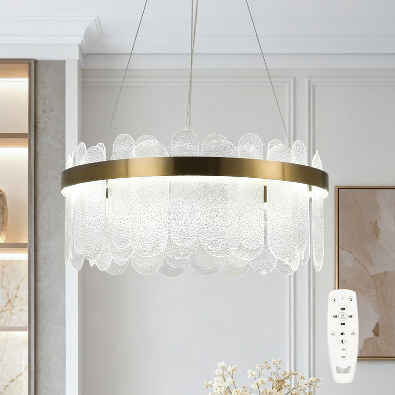 Lustre tambour à DEL à intensité variable