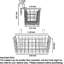 Ensemble de 4 paniers de rangement suspendus avec crochets pour la cuisine, la salle de bain, le garde-manger et la porte d'armoire