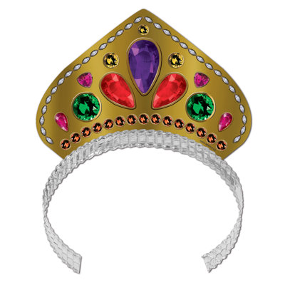 Diadème imprimé bijou - paquet de 72