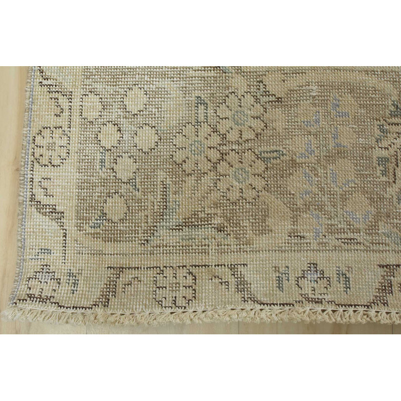Tapis beige unique de 9 pi 8 po x 12 pi 9 po