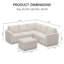 Ensemble de canapé modulaire en L Aubade-1577709138