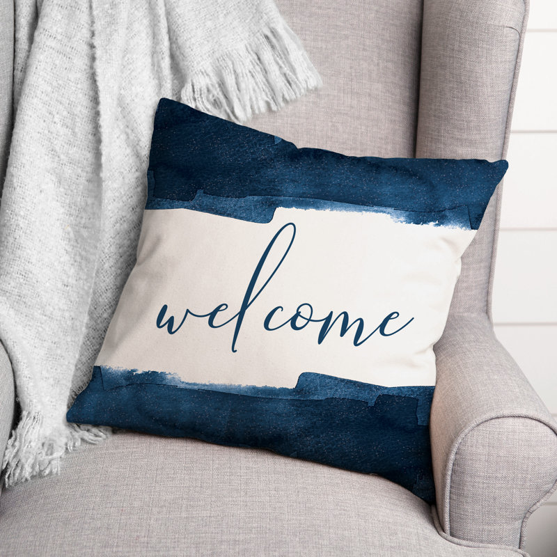  Welcome Square Pillow Cover & Insert