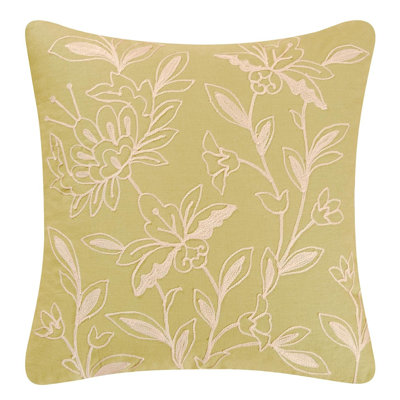Natural Instincts Lime Quilted Throw Pillow