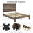 Bed Frame , Wood Platform Bed Frame, Large Under Bed Storage-164525354