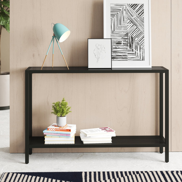 Chiang 36'' Glass Top Console Table