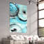 "Ripple Effect IV ABC" Frameless Free Floating Tempered Glass Panel Graphic Wall Art Set