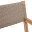 2 chaises de salle à manger d'extérieur, bois, multicolore, sièges protégés
