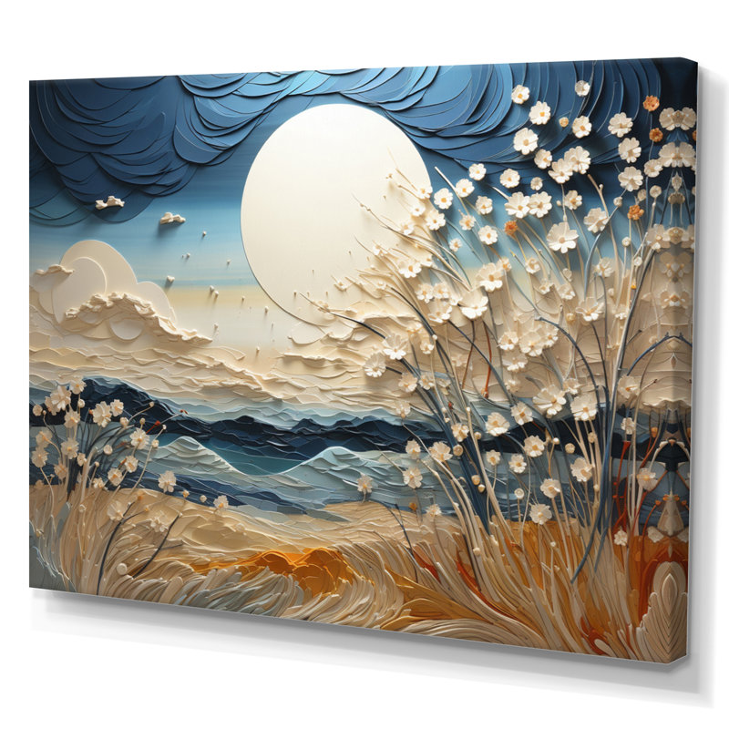 Clouds Prairies Collages VI - Clouds, impressions encadrées, Toile tendue, H 34 po x l 44 po x P 1,5 po