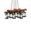 Rustic Lodge 8 - Light LED Chandelier