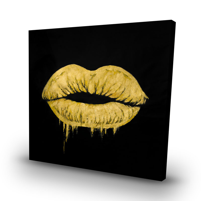 lips - 32"x32" art on canvas