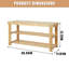 Banc à chaussures en bambou 90 cm - étagère à chaussures à trois couches, rangement pour chaussures en bois, banc à chaussures d'entrée, étagère à chaussures moderne-1226869294
