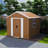 6X4 FT Heavy-Duty Metal Storage Shed With Windows, Lockable Door & Ventilation - Weatherproof Outdoor Garden Shed For Backyard, Lawn, And Tool Organization