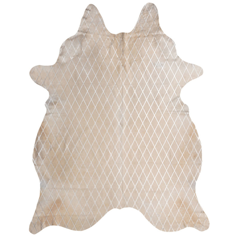 Arlequin Hide Cowhide Geometric Area Rug, Novelty 5'10" x 7'10"