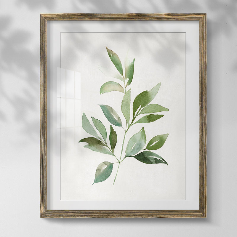 Noir et rosé II, Papier avec cadre noyer, Blanc