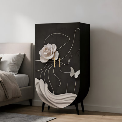French style bedroom home cream style wardrobe