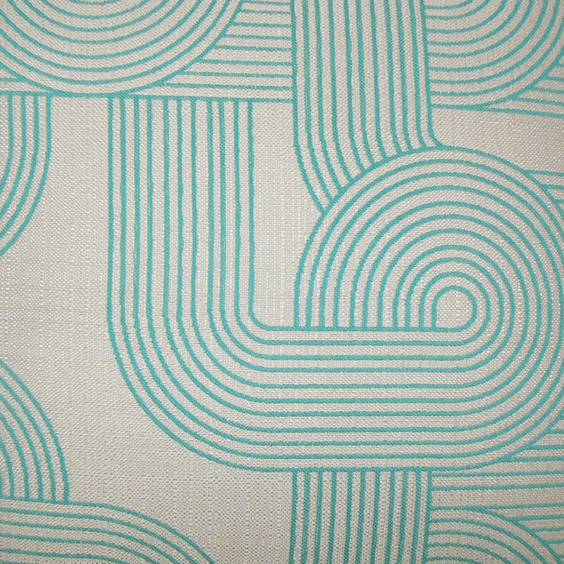 Cotton Blend Geometric Sham Set, Euro