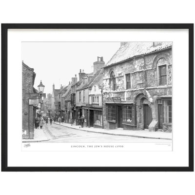Lincoln, The Jew's House C1950 - Single Picture Frame Print
