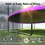 Trampoline mauve 12 pieds Acwarm Home 2026 - 1500 lb, Astm, avec ensemble de basketball léger à DEL, filet, échelle et coussin-127663361