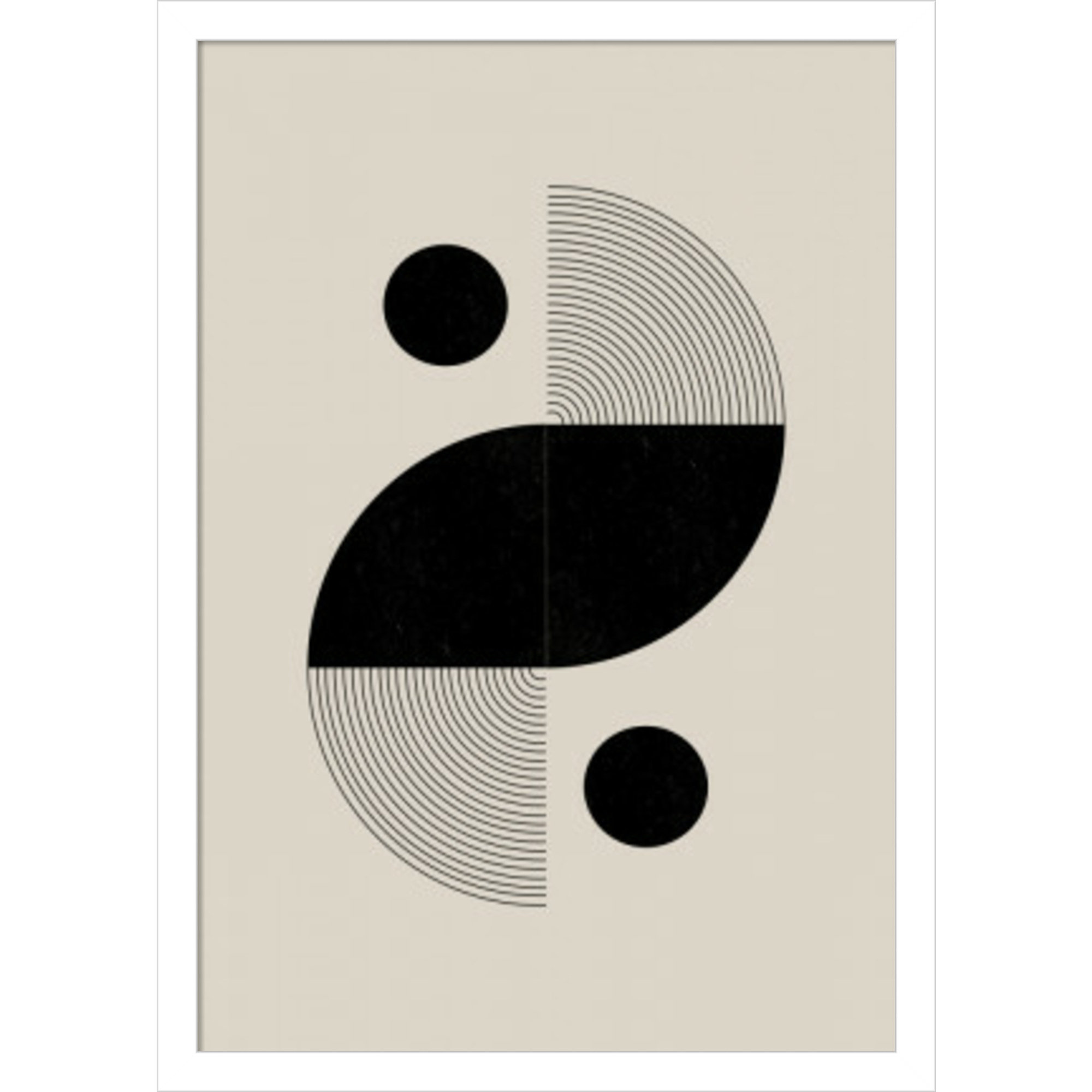 BaB No 3 by The Miuus Studio, 21" H x 15" W x 1" D, White