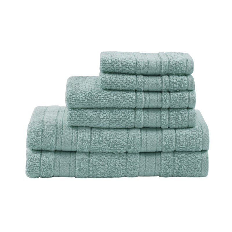 Ensemble de serviettes 100% coton Adrien, Écume de mer, écume de mer