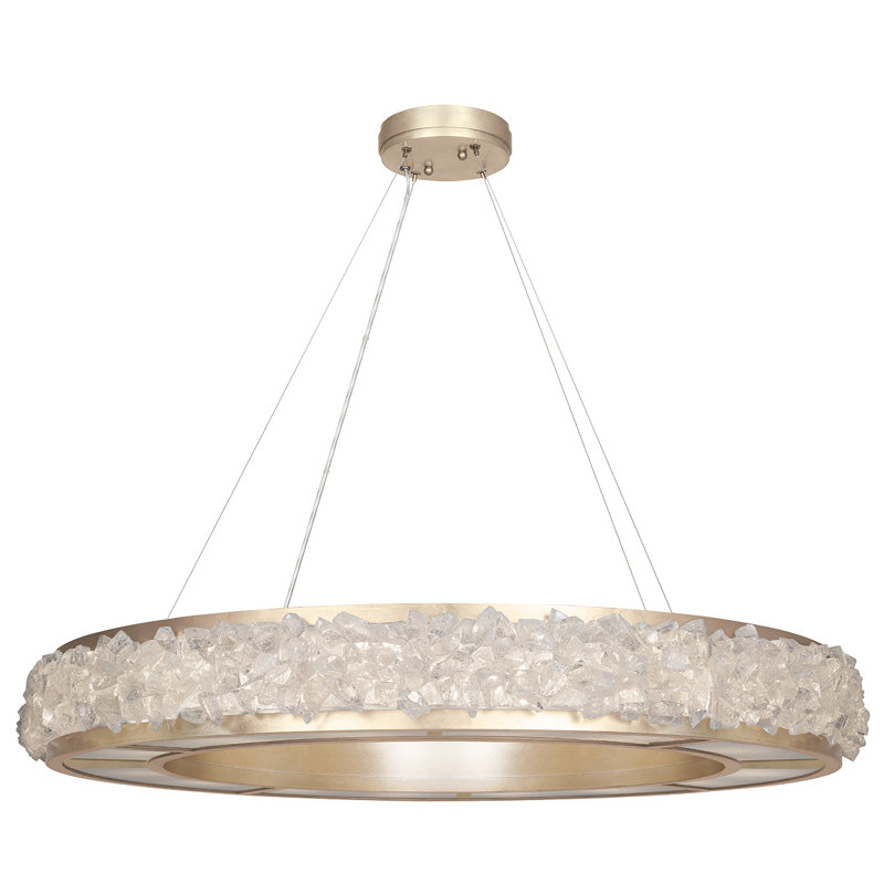 Arctic Halo 16 - Light Chandelier, Champagne Tinted Gold Leaf