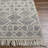 Anelisse Geometric Flatweave Area Rug in Charcoal/Beige-260315415