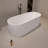 67" Freestanding Solid Surface Soaking Bathtub