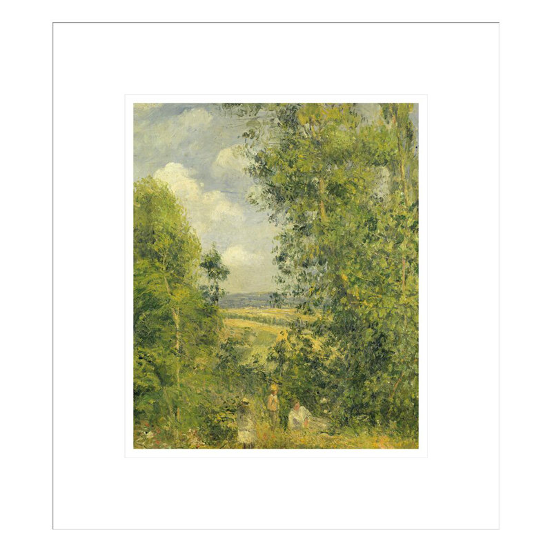 «A Rest in the Meadow» par Camille Pissarro, impression giclée sur cadre, H 15,45 po x l 13,75 po