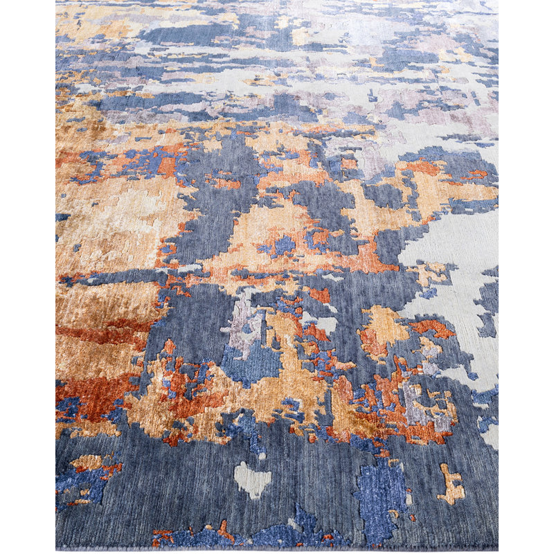 Overdyed One-of-a-Kind Rectangle 8'1" X 10'1" Hand Knotted Area Rug