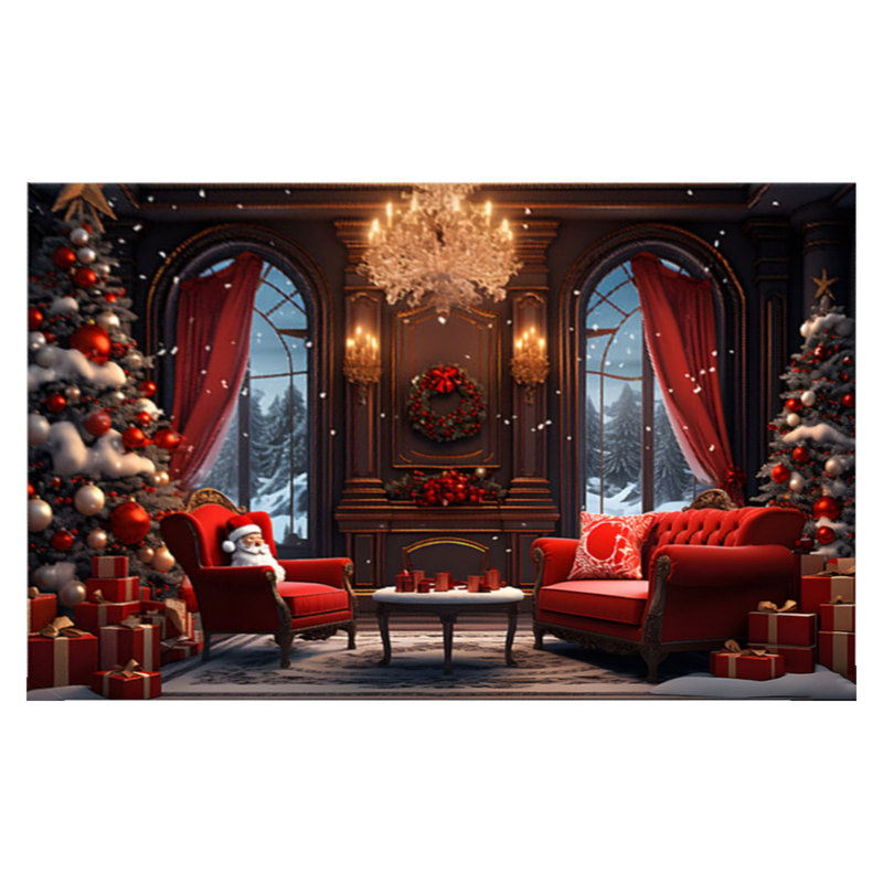 Tapis de Noël, tapis de salon, décoration de plancher