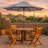 Kerlyn Malaysian Hardwood Gateleg Extendable Outdoor Dining Table