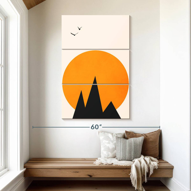 Avery minimaliste Les Alpes, H 50 po x l 32 po