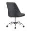 Chaise de bureau réglable grise et chromée