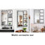 Miroir moderne 30X44 avec tablette - cadre en métal noir pour salle de bain, image HD de chambre à coucher, rouille, cadre de meuble-lavabo multifonctionnel, chambre à coucher, verre de salon, rouille, solide