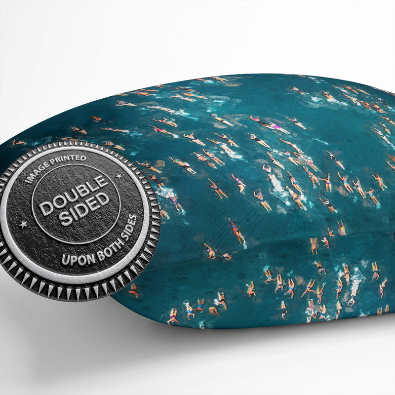 Square Throw Cushion, 40cm H x 40cm W x 15cm D