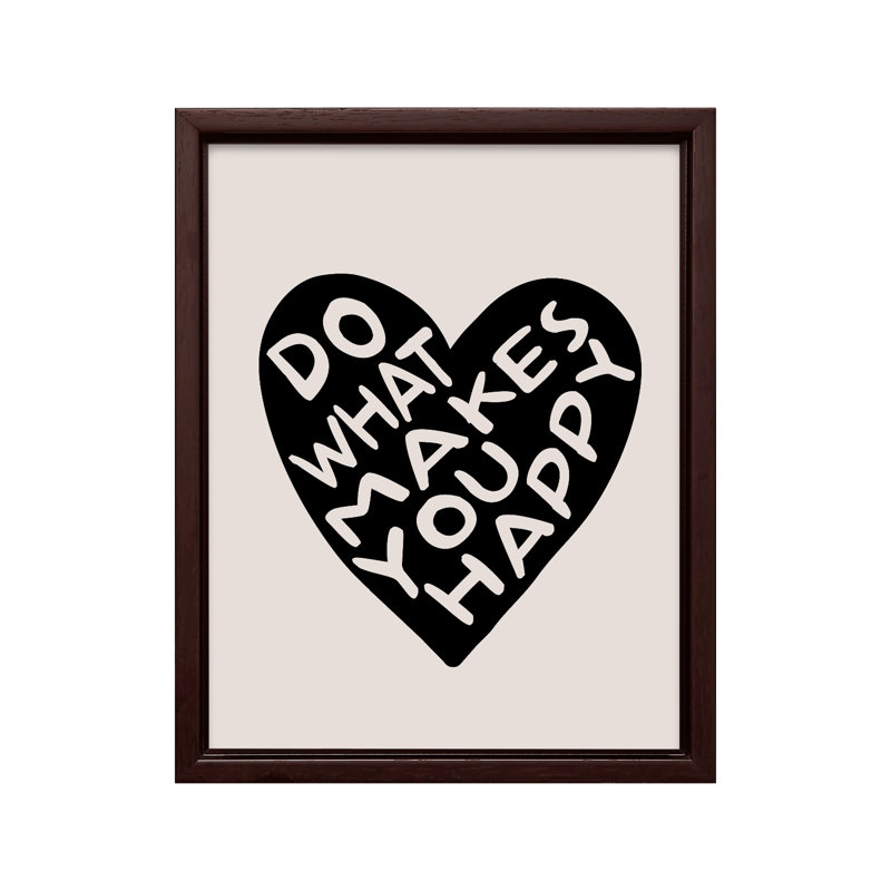 Do Do Makes You Happy No2, Canvas, 24"H x 32"W, Brown Framed