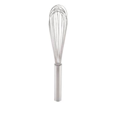 Commercial Stainless Steel and Silicone Non-Stick Coated Whisk Set,  8, 10, and 12, Pack of 3, Black